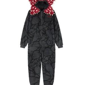 Black and Red Hooded Onesie